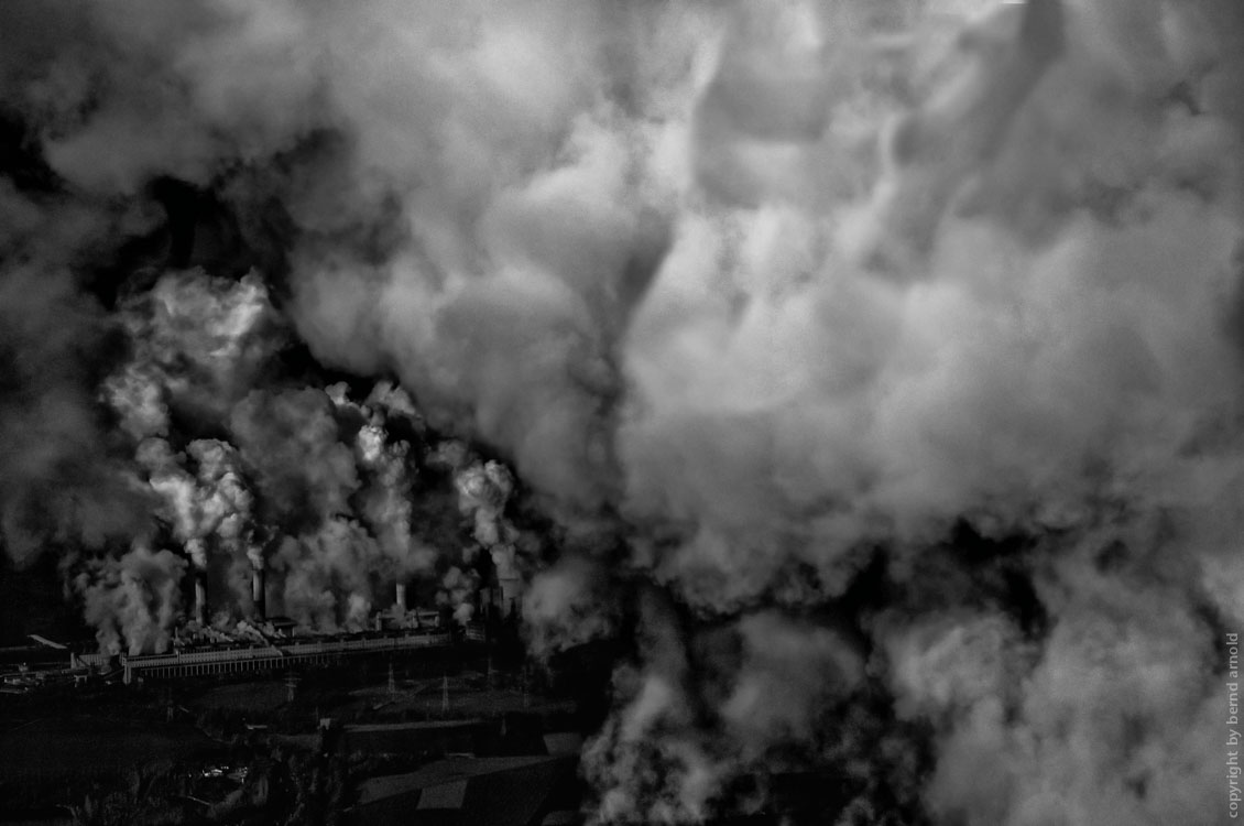 Klimawandel - Luftaufnahme Kohlekraftwerke Neurath Garzweiler Fotografien Wild West