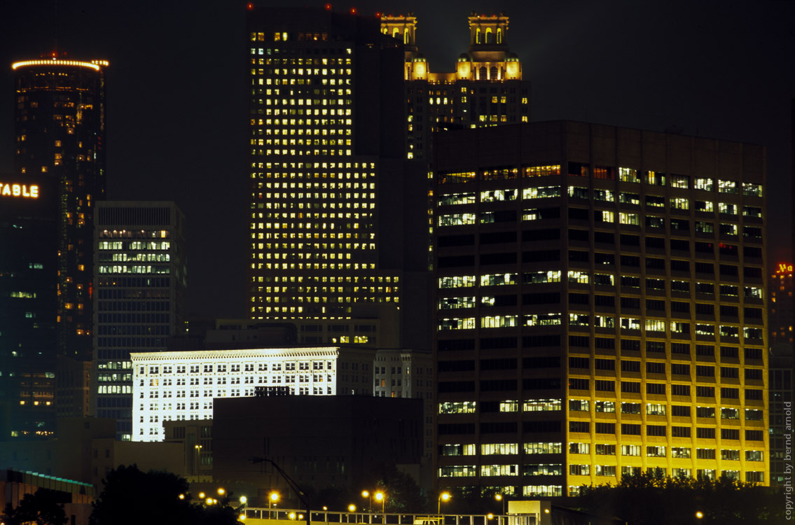 Atlanta Skyline Downtown bei Nacht 