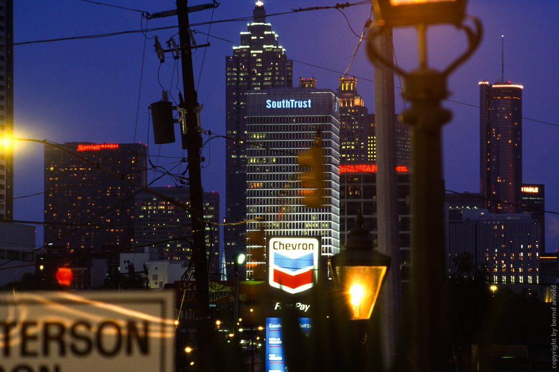 Atlanta Skyline bei Nacht 