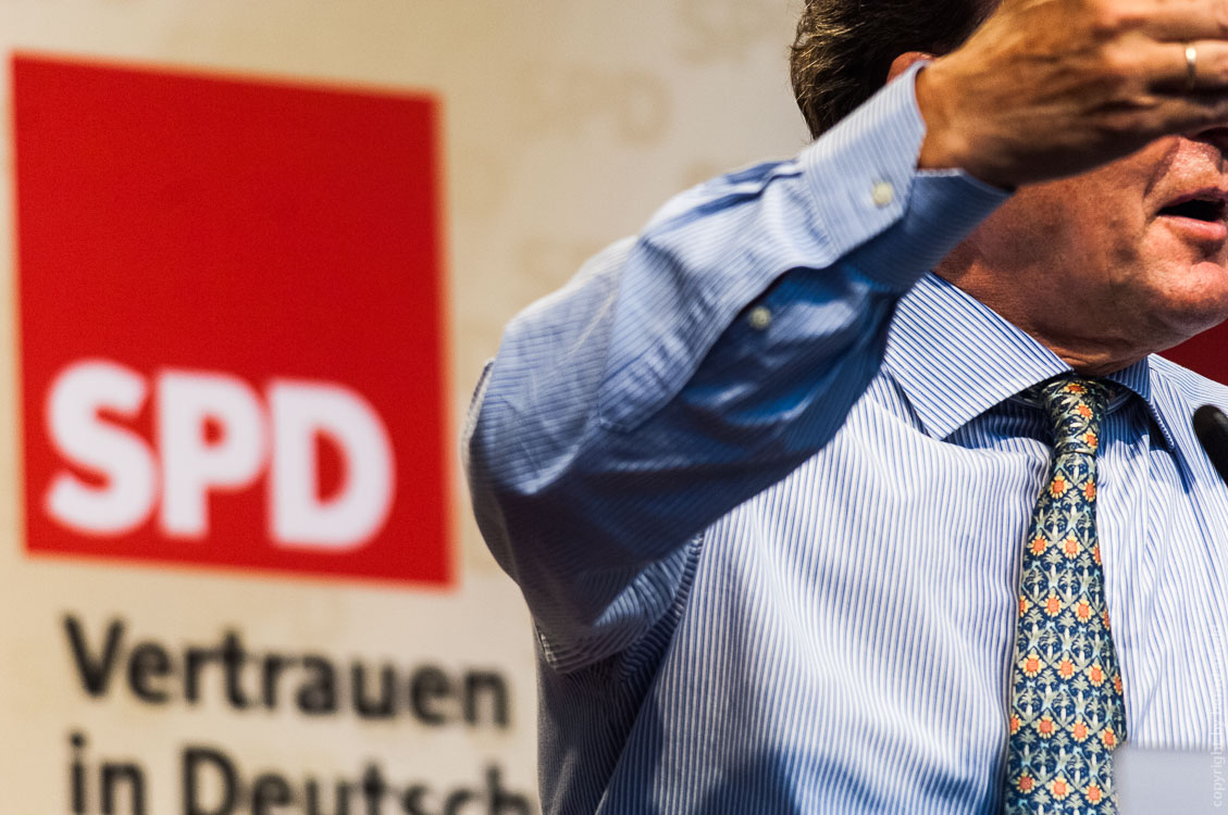SPD Gerhard Schröder Vertrauen in Deutschland - Fotografie und Fotojournalismus