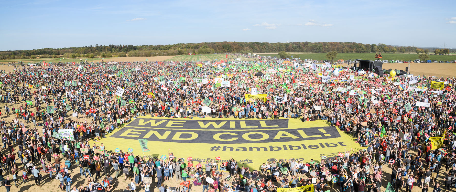 Panoramea - Demonstration for Climate Protection and Hambach Forest - Save Forest - Stop Coal
