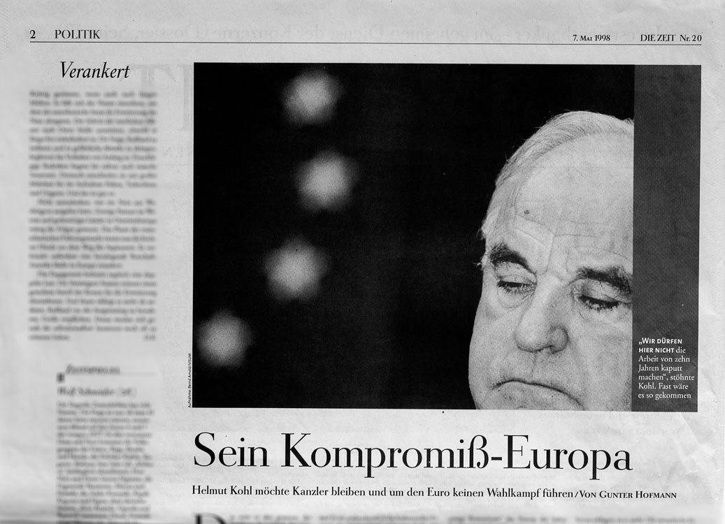 Wochenzeitung Die Zeit Helmut Kohl