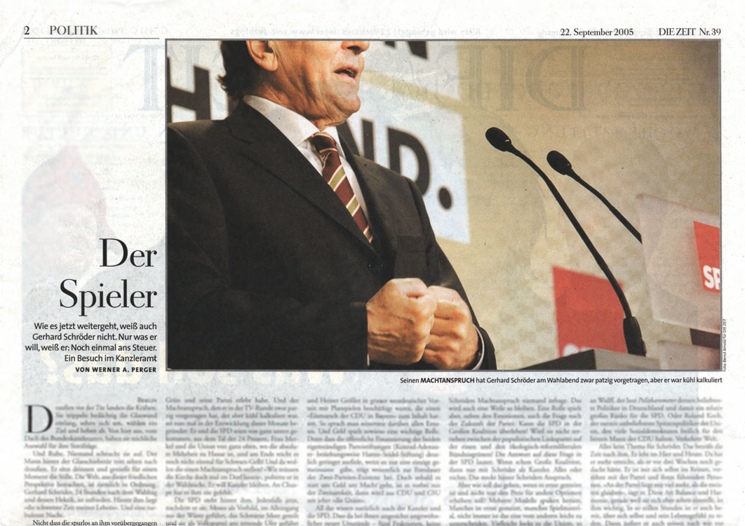 Wochenzeitung Die Zeit SPD Wahlparty